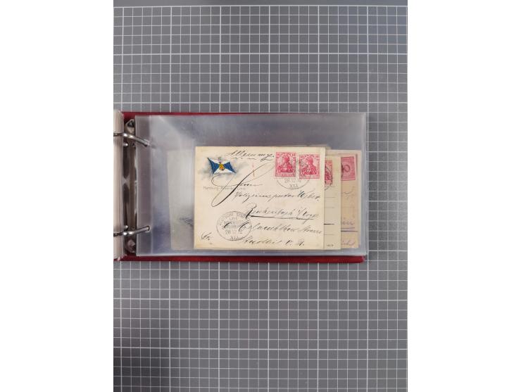 1891/1935 (ca.), umfangreiche Sammlung “DSP LINIE HAMBURG-SÜDAMERIKA I-LV” mit ca. 470 Briefen, Karten und GSK sowie wenigen 