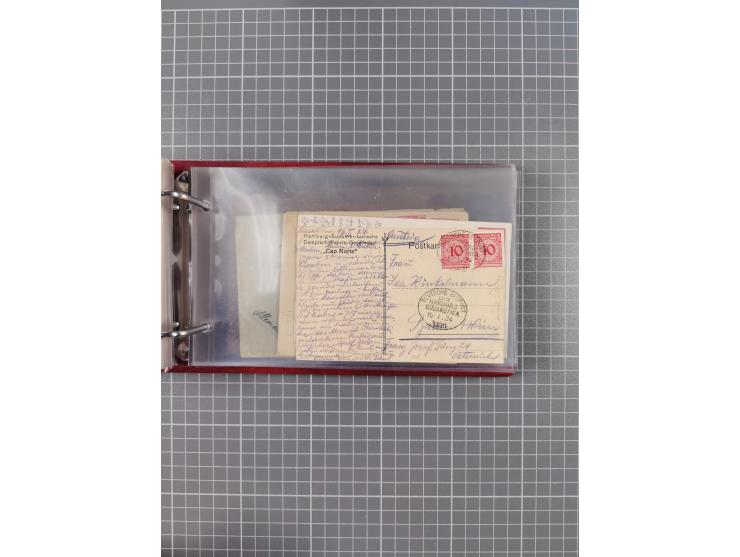 1891/1935 (ca.), umfangreiche Sammlung “DSP LINIE HAMBURG-SÜDAMERIKA I-LV” mit ca. 470 Briefen, Karten und GSK sowie wenigen 