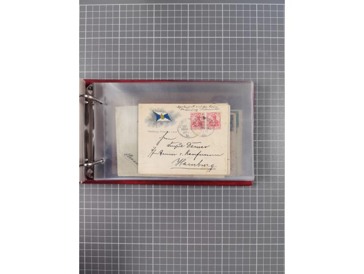 1891/1935 (ca.), umfangreiche Sammlung “DSP LINIE HAMBURG-SÜDAMERIKA I-LV” mit ca. 470 Briefen, Karten und GSK sowie wenigen 
