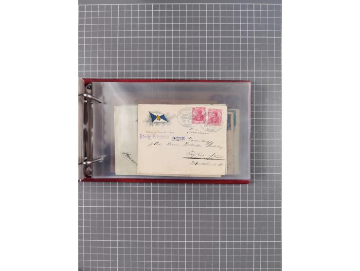 1891/1935 (ca.), umfangreiche Sammlung “DSP LINIE HAMBURG-SÜDAMERIKA I-LV” mit ca. 470 Briefen, Karten und GSK sowie wenigen 