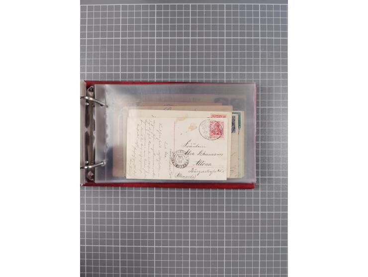 1891/1935 (ca.), umfangreiche Sammlung “DSP LINIE HAMBURG-SÜDAMERIKA I-LV” mit ca. 470 Briefen, Karten und GSK sowie wenigen 