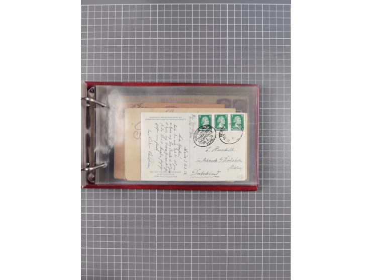 1891/1935 (ca.), umfangreiche Sammlung “DSP LINIE HAMBURG-SÜDAMERIKA I-LV” mit ca. 470 Briefen, Karten und GSK sowie wenigen 