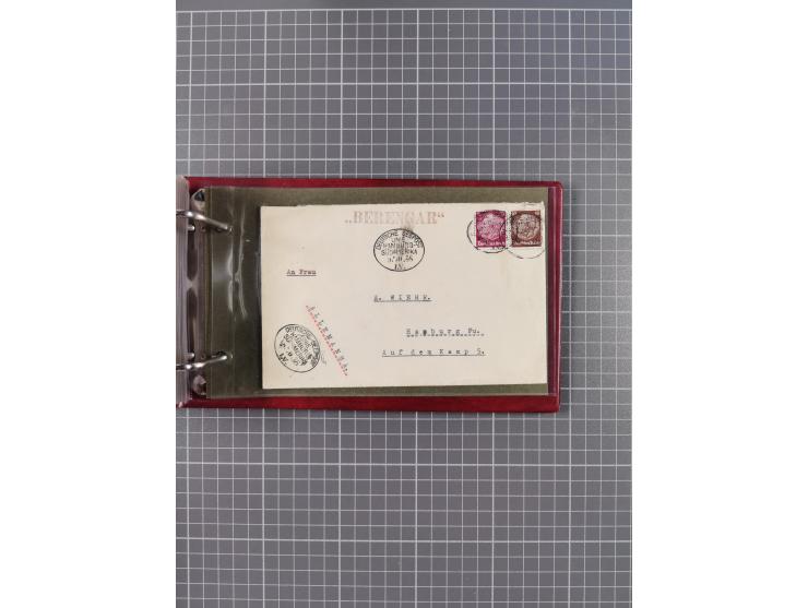 1891/1935 (ca.), umfangreiche Sammlung “DSP LINIE HAMBURG-SÜDAMERIKA I-LV” mit ca. 470 Briefen, Karten und GSK sowie wenigen 