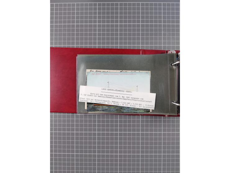 1891/1935 (ca.), umfangreiche Sammlung “DSP LINIE HAMBURG-SÜDAMERIKA I-LV” mit ca. 470 Briefen, Karten und GSK sowie wenigen 