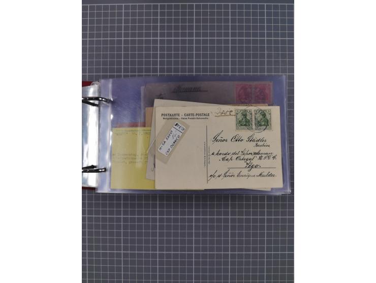 1891/1935 (ca.), umfangreiche Sammlung “DSP LINIE HAMBURG-SÜDAMERIKA I-LV” mit ca. 470 Briefen, Karten und GSK sowie wenigen 