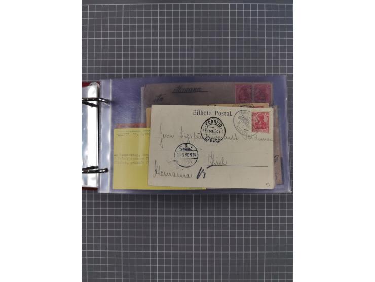 1891/1935 (ca.), umfangreiche Sammlung “DSP LINIE HAMBURG-SÜDAMERIKA I-LV” mit ca. 470 Briefen, Karten und GSK sowie wenigen 