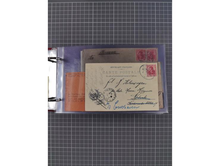 1891/1935 (ca.), umfangreiche Sammlung “DSP LINIE HAMBURG-SÜDAMERIKA I-LV” mit ca. 470 Briefen, Karten und GSK sowie wenigen 