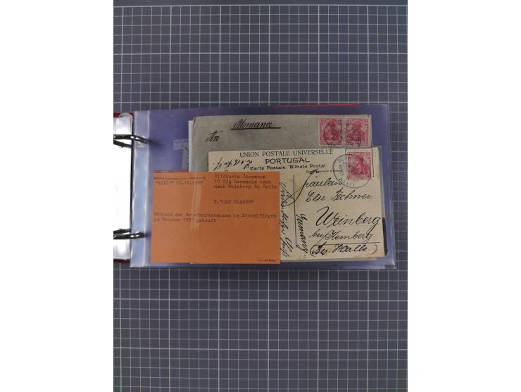 1891/1935 (ca.), umfangreiche Sammlung “DSP LINIE HAMBURG-SÜDAMERIKA I-LV” mit ca. 470 Briefen, Karten und GSK sowie wenigen 