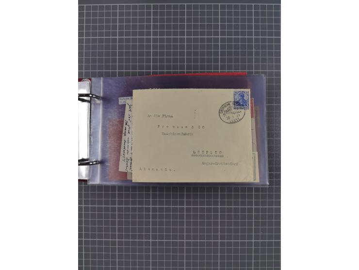 1891/1935 (ca.), umfangreiche Sammlung “DSP LINIE HAMBURG-SÜDAMERIKA I-LV” mit ca. 470 Briefen, Karten und GSK sowie wenigen 