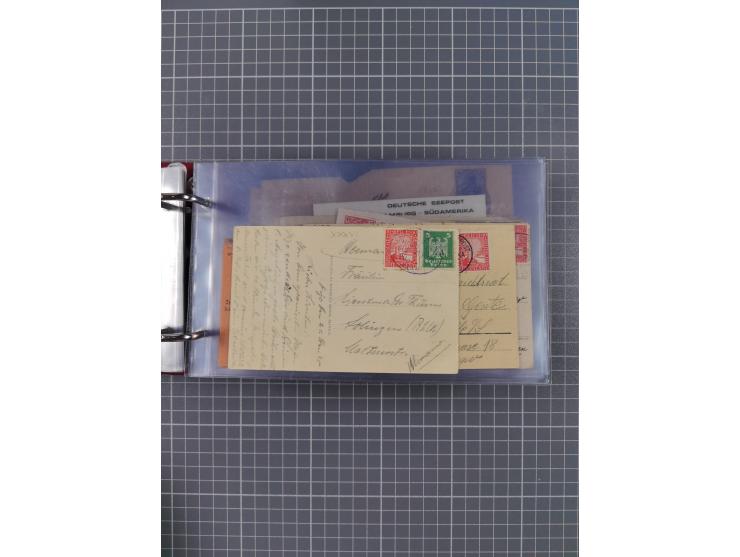 1891/1935 (ca.), umfangreiche Sammlung “DSP LINIE HAMBURG-SÜDAMERIKA I-LV” mit ca. 470 Briefen, Karten und GSK sowie wenigen 