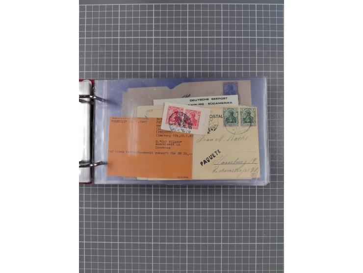 1891/1935 (ca.), umfangreiche Sammlung “DSP LINIE HAMBURG-SÜDAMERIKA I-LV” mit ca. 470 Briefen, Karten und GSK sowie wenigen 