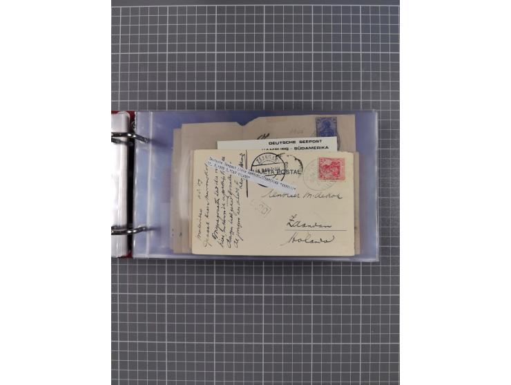 1891/1935 (ca.), umfangreiche Sammlung “DSP LINIE HAMBURG-SÜDAMERIKA I-LV” mit ca. 470 Briefen, Karten und GSK sowie wenigen 
