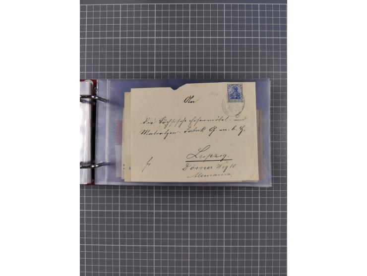 1891/1935 (ca.), umfangreiche Sammlung “DSP LINIE HAMBURG-SÜDAMERIKA I-LV” mit ca. 470 Briefen, Karten und GSK sowie wenigen 