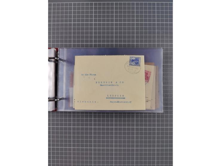 1891/1935 (ca.), umfangreiche Sammlung “DSP LINIE HAMBURG-SÜDAMERIKA I-LV” mit ca. 470 Briefen, Karten und GSK sowie wenigen 