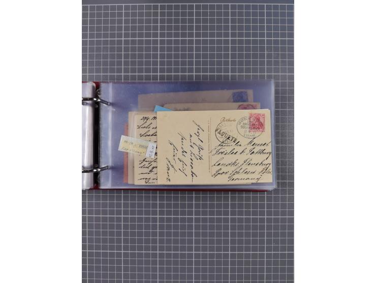 1891/1935 (ca.), umfangreiche Sammlung “DSP LINIE HAMBURG-SÜDAMERIKA I-LV” mit ca. 470 Briefen, Karten und GSK sowie wenigen 