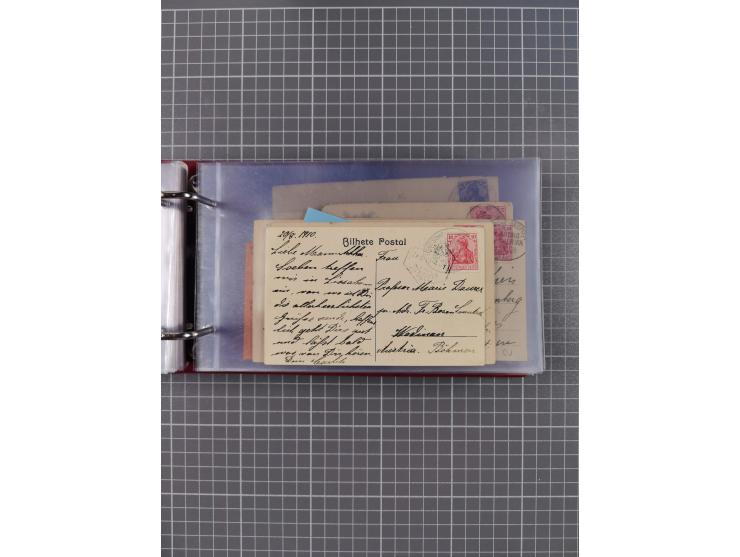 1891/1935 (ca.), umfangreiche Sammlung “DSP LINIE HAMBURG-SÜDAMERIKA I-LV” mit ca. 470 Briefen, Karten und GSK sowie wenigen 