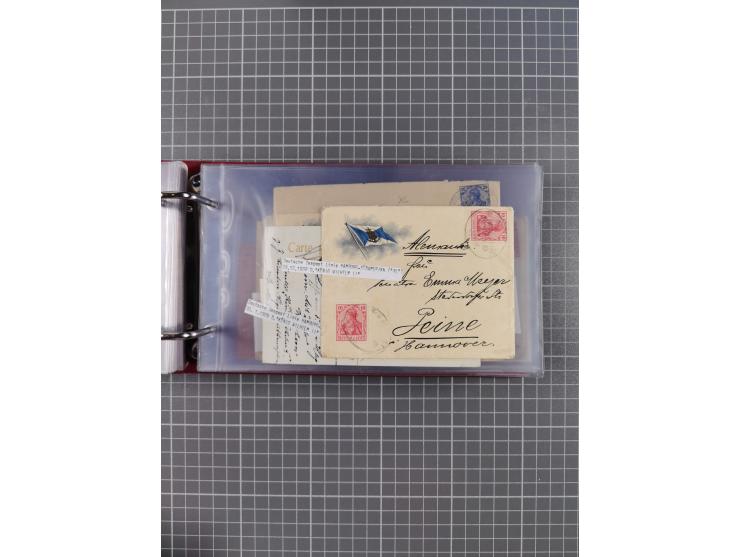 1891/1935 (ca.), umfangreiche Sammlung “DSP LINIE HAMBURG-SÜDAMERIKA I-LV” mit ca. 470 Briefen, Karten und GSK sowie wenigen 