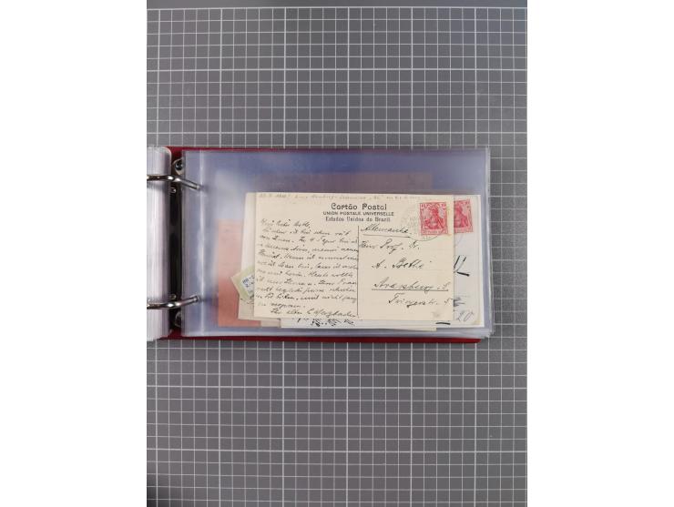 1891/1935 (ca.), umfangreiche Sammlung “DSP LINIE HAMBURG-SÜDAMERIKA I-LV” mit ca. 470 Briefen, Karten und GSK sowie wenigen 