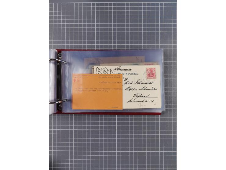 1891/1935 (ca.), umfangreiche Sammlung “DSP LINIE HAMBURG-SÜDAMERIKA I-LV” mit ca. 470 Briefen, Karten und GSK sowie wenigen 