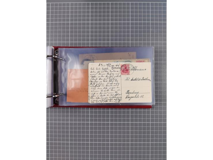 1891/1935 (ca.), umfangreiche Sammlung “DSP LINIE HAMBURG-SÜDAMERIKA I-LV” mit ca. 470 Briefen, Karten und GSK sowie wenigen 