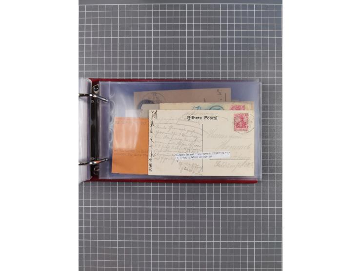 1891/1935 (ca.), umfangreiche Sammlung “DSP LINIE HAMBURG-SÜDAMERIKA I-LV” mit ca. 470 Briefen, Karten und GSK sowie wenigen 