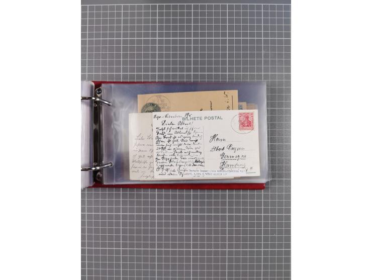 1891/1935 (ca.), umfangreiche Sammlung “DSP LINIE HAMBURG-SÜDAMERIKA I-LV” mit ca. 470 Briefen, Karten und GSK sowie wenigen 