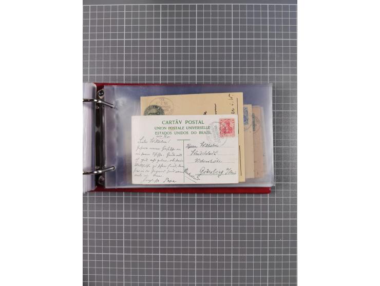 1891/1935 (ca.), umfangreiche Sammlung “DSP LINIE HAMBURG-SÜDAMERIKA I-LV” mit ca. 470 Briefen, Karten und GSK sowie wenigen 