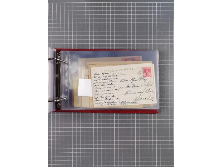 1891/1935 (ca.), umfangreiche Sammlung “DSP LINIE HAMBURG-SÜDAMERIKA I-LV” mit ca. 470 Briefen, Karten und GSK sowie wenigen 