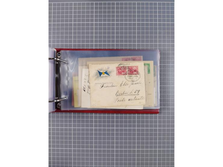 1891/1935 (ca.), umfangreiche Sammlung “DSP LINIE HAMBURG-SÜDAMERIKA I-LV” mit ca. 470 Briefen, Karten und GSK sowie wenigen 