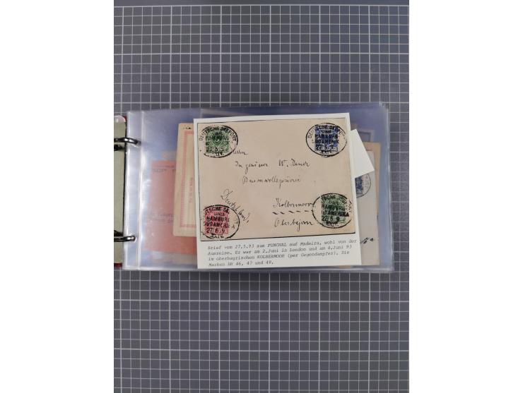 1891/1935 (ca.), umfangreiche Sammlung “DSP LINIE HAMBURG-SÜDAMERIKA I-LV” mit ca. 470 Briefen, Karten und GSK sowie wenigen 