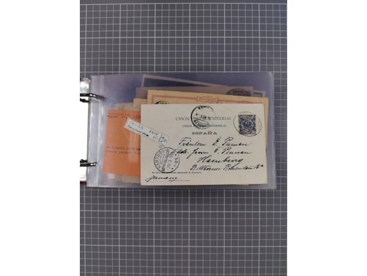 1891/1935 (ca.), umfangreiche Sammlung “DSP LINIE HAMBURG-SÜDAMERIKA I-LV” mit ca. 470 Briefen, Karten und GSK sowie wenigen 