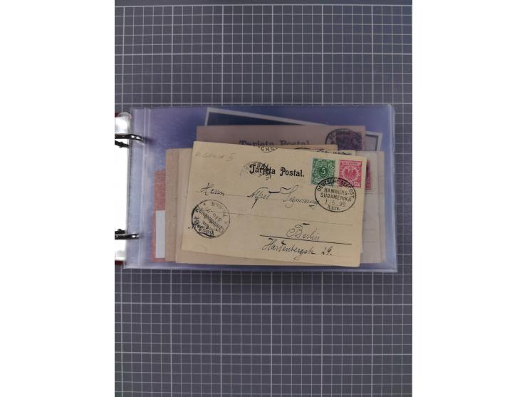 1891/1935 (ca.), umfangreiche Sammlung “DSP LINIE HAMBURG-SÜDAMERIKA I-LV” mit ca. 470 Briefen, Karten und GSK sowie wenigen 