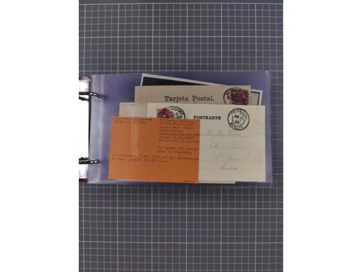 1891/1935 (ca.), umfangreiche Sammlung “DSP LINIE HAMBURG-SÜDAMERIKA I-LV” mit ca. 470 Briefen, Karten und GSK sowie wenigen 