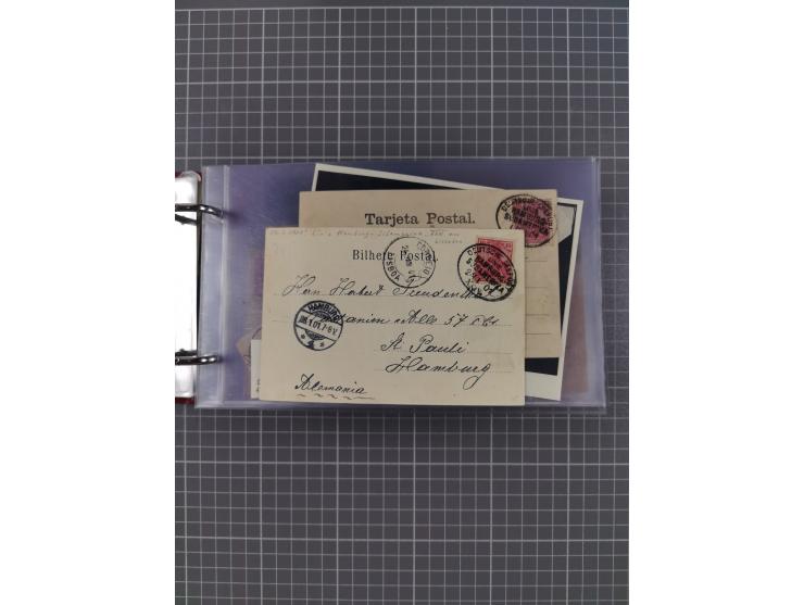 1891/1935 (ca.), umfangreiche Sammlung “DSP LINIE HAMBURG-SÜDAMERIKA I-LV” mit ca. 470 Briefen, Karten und GSK sowie wenigen 