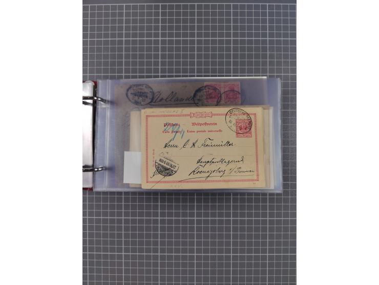 1891/1935 (ca.), umfangreiche Sammlung “DSP LINIE HAMBURG-SÜDAMERIKA I-LV” mit ca. 470 Briefen, Karten und GSK sowie wenigen 