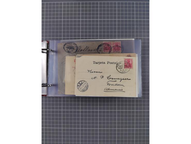 1891/1935 (ca.), umfangreiche Sammlung “DSP LINIE HAMBURG-SÜDAMERIKA I-LV” mit ca. 470 Briefen, Karten und GSK sowie wenigen 