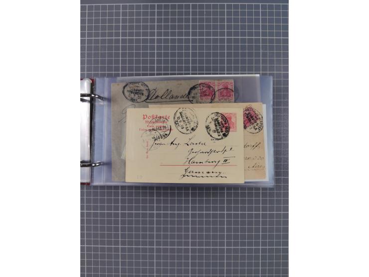 1891/1935 (ca.), umfangreiche Sammlung “DSP LINIE HAMBURG-SÜDAMERIKA I-LV” mit ca. 470 Briefen, Karten und GSK sowie wenigen 