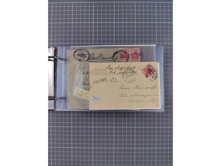 1891/1935 (ca.), umfangreiche Sammlung “DSP LINIE HAMBURG-SÜDAMERIKA I-LV” mit ca. 470 Briefen, Karten und GSK sowie wenigen 