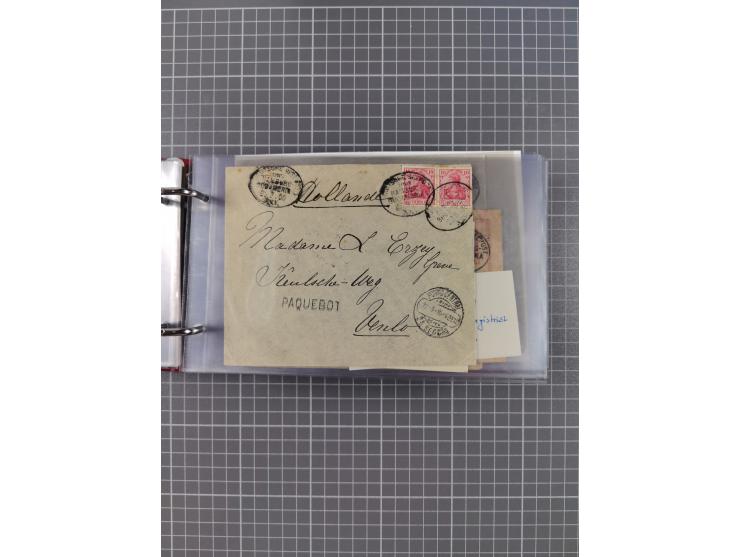 1891/1935 (ca.), umfangreiche Sammlung “DSP LINIE HAMBURG-SÜDAMERIKA I-LV” mit ca. 470 Briefen, Karten und GSK sowie wenigen 