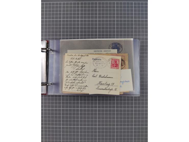 1891/1935 (ca.), umfangreiche Sammlung “DSP LINIE HAMBURG-SÜDAMERIKA I-LV” mit ca. 470 Briefen, Karten und GSK sowie wenigen 