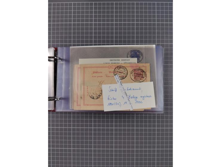 1891/1935 (ca.), umfangreiche Sammlung “DSP LINIE HAMBURG-SÜDAMERIKA I-LV” mit ca. 470 Briefen, Karten und GSK sowie wenigen 