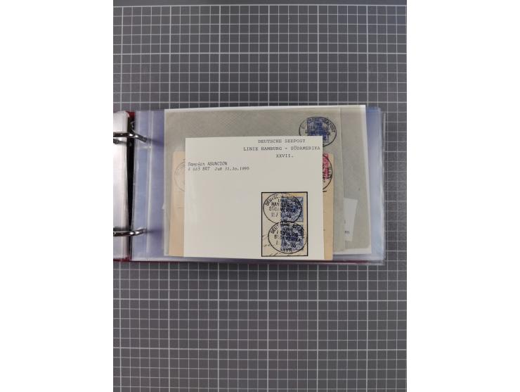 1891/1935 (ca.), umfangreiche Sammlung “DSP LINIE HAMBURG-SÜDAMERIKA I-LV” mit ca. 470 Briefen, Karten und GSK sowie wenigen 