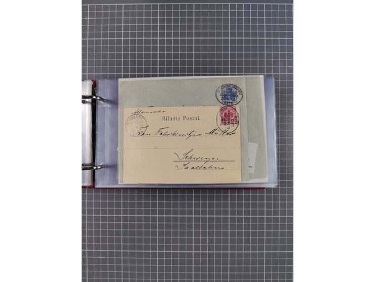 1891/1935 (ca.), umfangreiche Sammlung “DSP LINIE HAMBURG-SÜDAMERIKA I-LV” mit ca. 470 Briefen, Karten und GSK sowie wenigen 