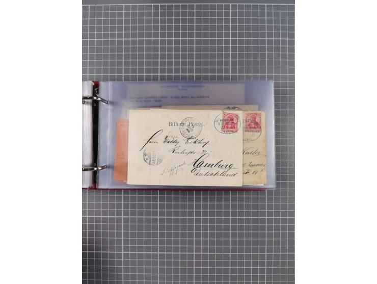 1891/1935 (ca.), umfangreiche Sammlung “DSP LINIE HAMBURG-SÜDAMERIKA I-LV” mit ca. 470 Briefen, Karten und GSK sowie wenigen 