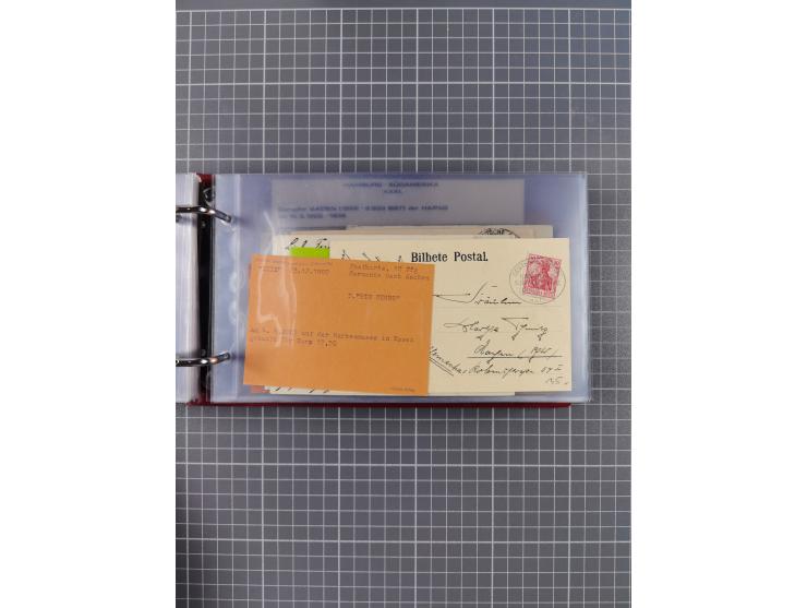 1891/1935 (ca.), umfangreiche Sammlung “DSP LINIE HAMBURG-SÜDAMERIKA I-LV” mit ca. 470 Briefen, Karten und GSK sowie wenigen 