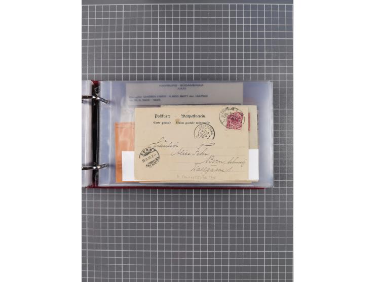 1891/1935 (ca.), umfangreiche Sammlung “DSP LINIE HAMBURG-SÜDAMERIKA I-LV” mit ca. 470 Briefen, Karten und GSK sowie wenigen 