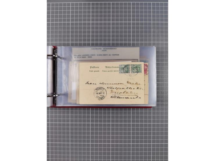 1891/1935 (ca.), umfangreiche Sammlung “DSP LINIE HAMBURG-SÜDAMERIKA I-LV” mit ca. 470 Briefen, Karten und GSK sowie wenigen 