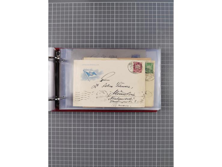 1891/1935 (ca.), umfangreiche Sammlung “DSP LINIE HAMBURG-SÜDAMERIKA I-LV” mit ca. 470 Briefen, Karten und GSK sowie wenigen 