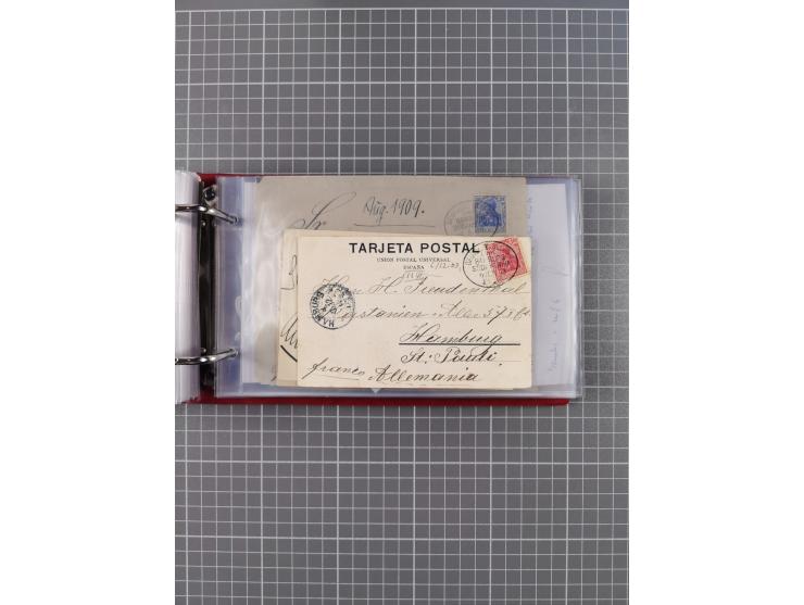 1891/1935 (ca.), umfangreiche Sammlung “DSP LINIE HAMBURG-SÜDAMERIKA I-LV” mit ca. 470 Briefen, Karten und GSK sowie wenigen 