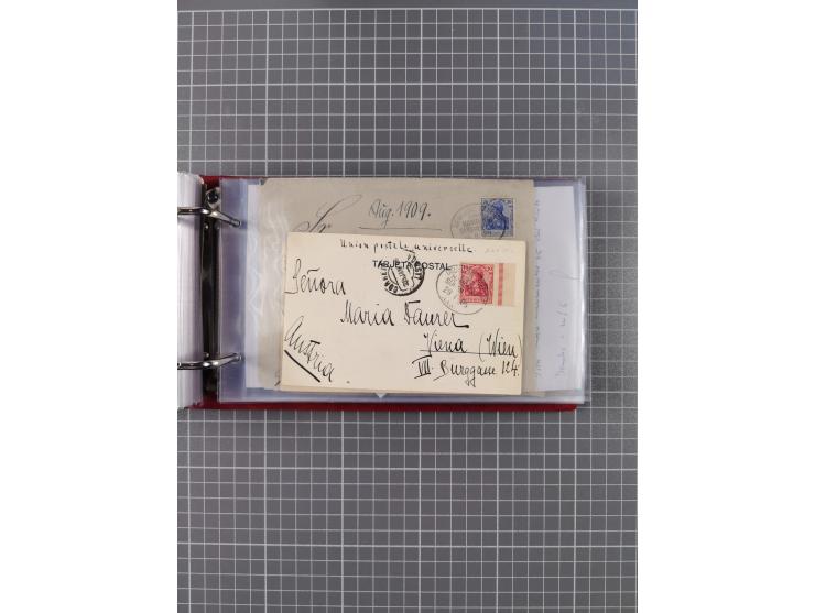 1891/1935 (ca.), umfangreiche Sammlung “DSP LINIE HAMBURG-SÜDAMERIKA I-LV” mit ca. 470 Briefen, Karten und GSK sowie wenigen 